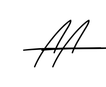 A A clean signature PNG idea