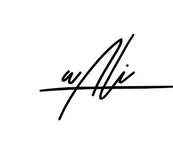 A Ali clean signature PNG idea