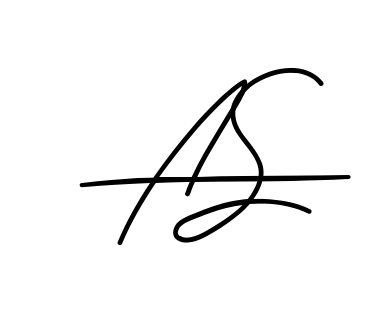 A S clean signature PNG idea