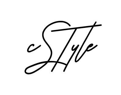 C Style clean signature PNG idea