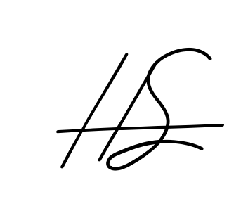 H S clean signature PNG idea