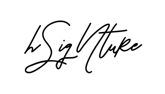 H Signature clean signature PNG idea