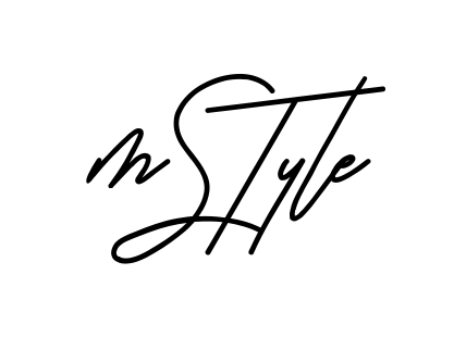M Style clean signature PNG idea