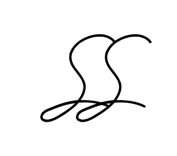 S S clean signature PNG idea