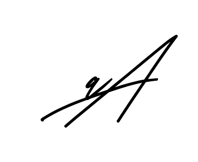 Aa full name handwritten signature design