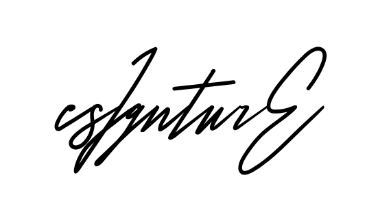 C Signature full name handwritten signature design