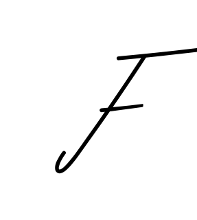 F full name handwritten signature design