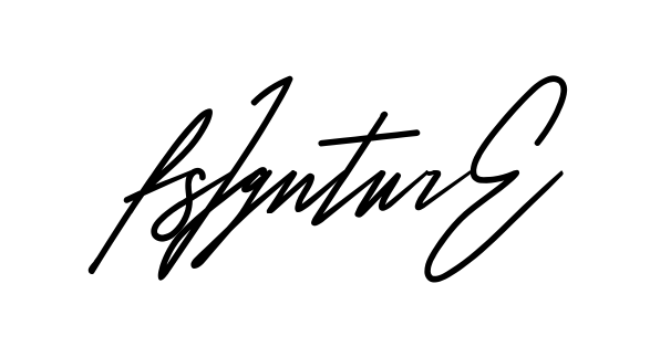 F Signature full name handwritten signature design