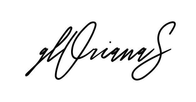 Gloriana S full name handwritten signature design