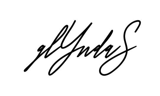 Glynda S full name handwritten signature design
