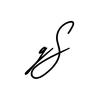 Gs full name handwritten signature design