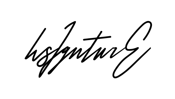 H Signature full name handwritten signature design