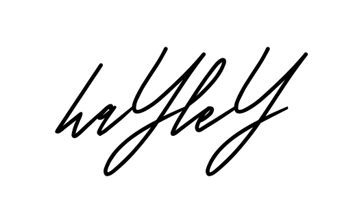 Hayley full name handwritten signature design