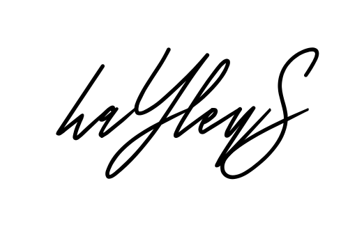 Hayley S full name handwritten signature design