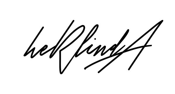 Herlinda full name handwritten signature design