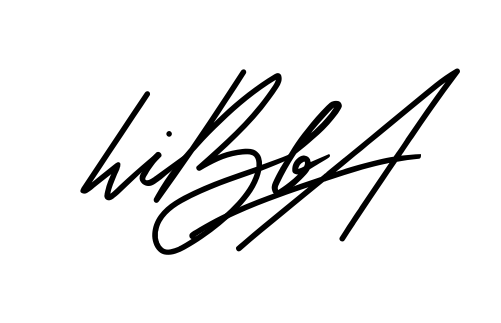 Hibba full name handwritten signature design