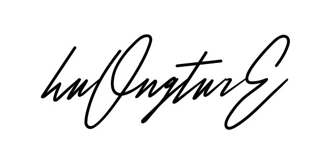 Huong Signature full name handwritten signature design