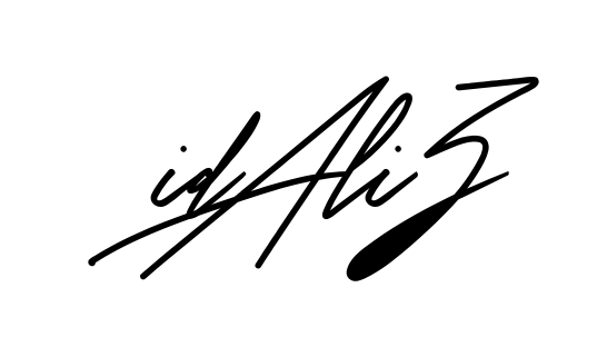 Idaliz full name handwritten signature design
