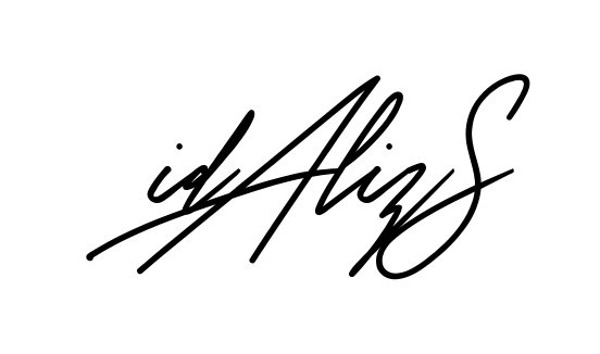 Idaliz S full name handwritten signature design