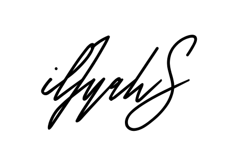 Iliyah S full name handwritten signature design