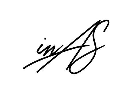 Ina S full name handwritten signature design