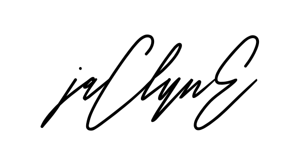 Jaclyne full name handwritten signature design