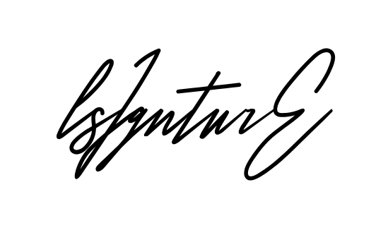 L Signature full name handwritten signature design