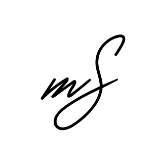 Ms full name handwritten signature design