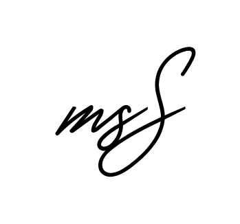Ms S full name handwritten signature design
