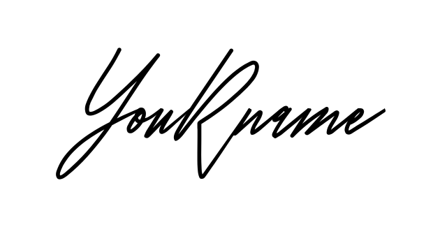 Your Name modern signature style preview