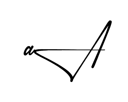 A A stylish signature PNG idea