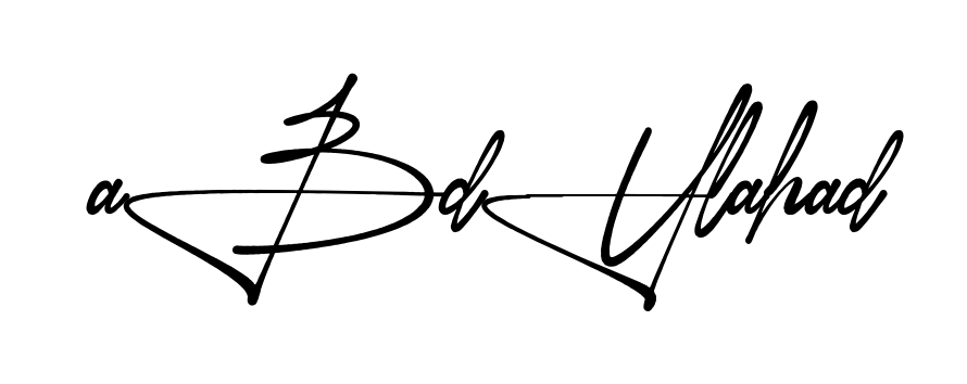 Stylish Abdul Ahad signature design