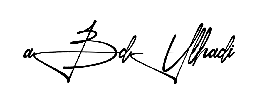 Stylish Abdul Hadi signature design