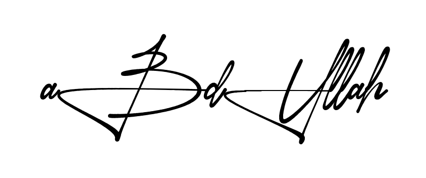 Stylish Abdullah signature design