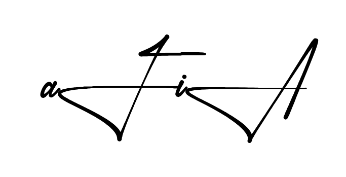 Stylish Afia signature design