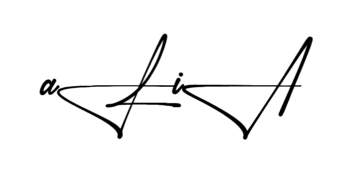 Stylish Alia signature design