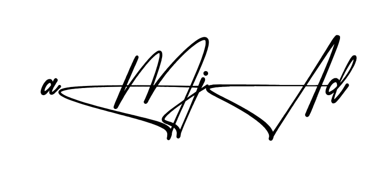 Stylish Amjad signature design