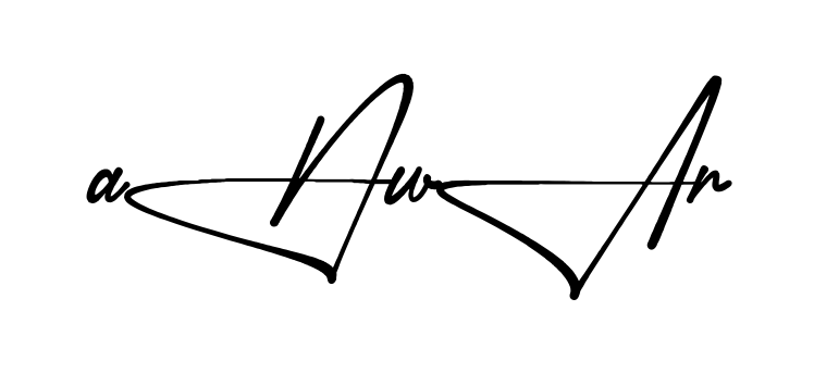 Stylish Anwar signature design
