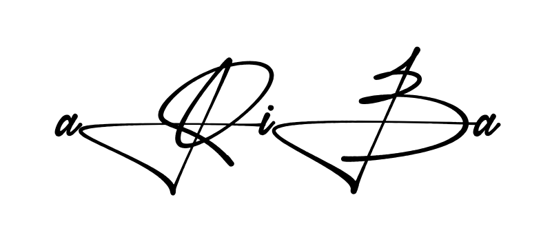 Stylish Ariba signature design
