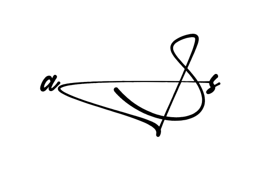 As S stylish signature PNG idea