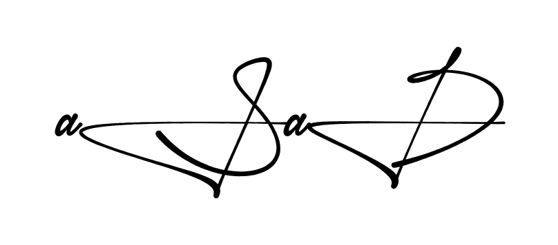 Stylish Asad signature design