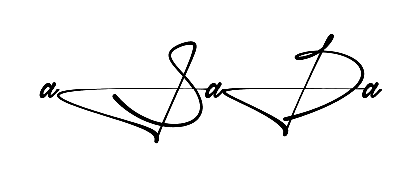 Asad A stylish signature PNG idea