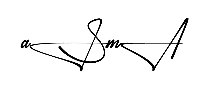Stylish Asma signature design