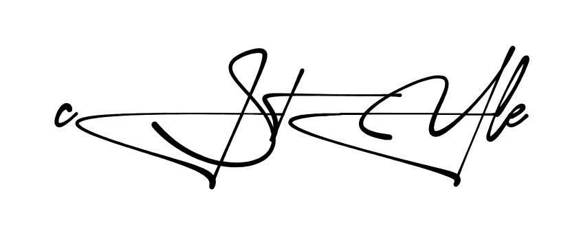 C Style stylish signature PNG idea