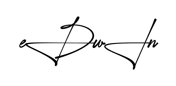 Stylish Edwin signature design