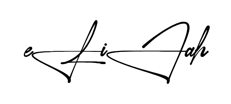 Stylish Elijah signature design