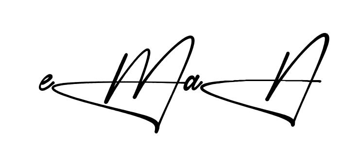 Stylish Eman signature design