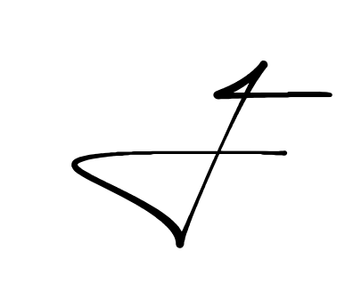 F stylish signature PNG idea