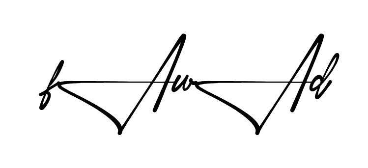 Stylish Fawad signature design