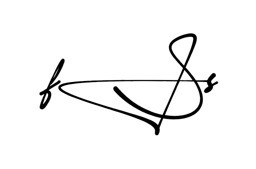Fs S stylish signature PNG idea